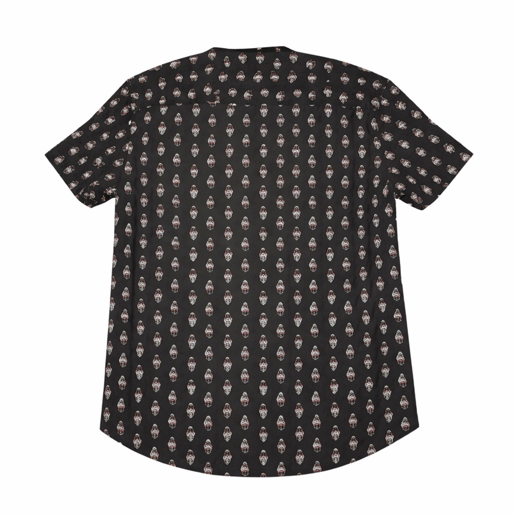 John Varvatos Skull in Top Hat Print Shirt - NWT - Picture 2 of 9